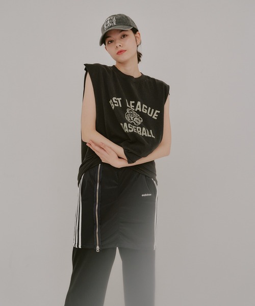 WHIMSIC（ウィムジック）の「【UNISEX】ロゴプリントスリーブレスTシャツ（ベスト・メンズ・ホワイト系その他/ブラック系その他/ホワイト系その他2/ブラック系その他2/ホワイト/ホワイト系その他3/ブラック/ブラック系その他3・FREE）」の17枚目の写真