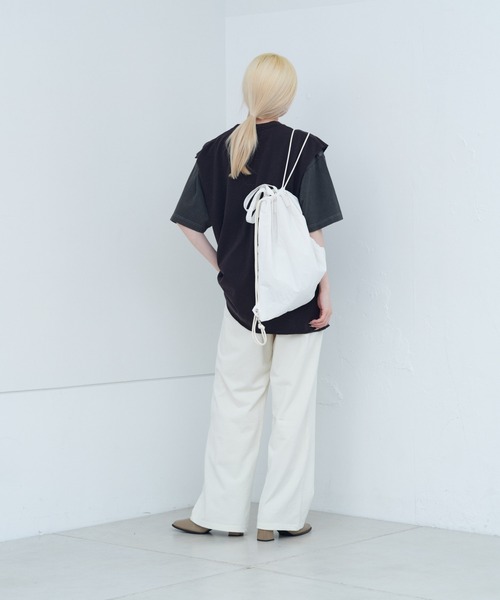 WHIMSIC（ウィムジック）の「【UNISEX】ロゴプリントスリーブレスTシャツ（ベスト・メンズ・ホワイト系その他/ブラック系その他/ホワイト系その他2/ブラック系その他2/ホワイト/ホワイト系その他3/ブラック/ブラック系その他3・FREE）」の22枚目の写真