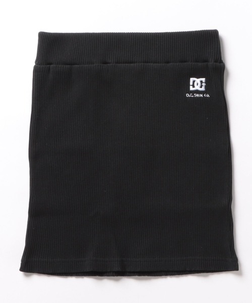 DC SHOES(ディーシーシューズ)の「24 WS TELECO SHORT SKIRT/DCタイトミニスカート(スカート・レディース・ブラック/ホワイト・SMALL/MEDIUM/LARGE)」の1枚目の写真