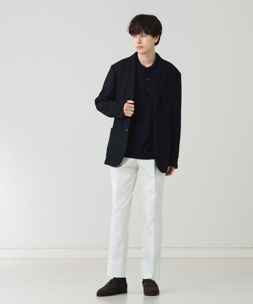 B:MING by BEAMS(ビーミングバイビームス)の「NOMAD チノ ストレッチ 1プリーツ スラックス(スラックス・メンズ・ホワイト・SMALL/MEDIUM/LARGE/X-LARGE)」の2枚目の写真
