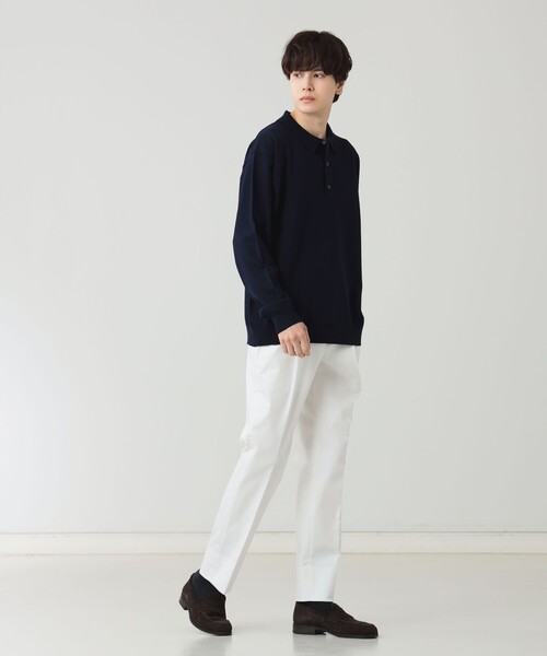 B:MING by BEAMS(ビーミングバイビームス)の「NOMAD チノ ストレッチ 1プリーツ スラックス(スラックス・メンズ・ホワイト・SMALL/MEDIUM/LARGE/X-LARGE)」の4枚目の写真