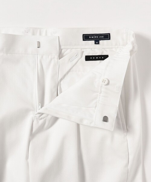 B:MING by BEAMS(ビーミングバイビームス)の「NOMAD チノ ストレッチ 1プリーツ スラックス(スラックス・メンズ・ホワイト・SMALL/MEDIUM/LARGE/X-LARGE)」の9枚目の写真