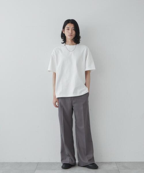 THE STANDARD（ザスタンダード）の「WEGO/ルーズフィットフレアトラウザー（スラックス・メンズ・グレー/ブラック・SMALL/LARGE/MEDIUM）」の6枚目の写真