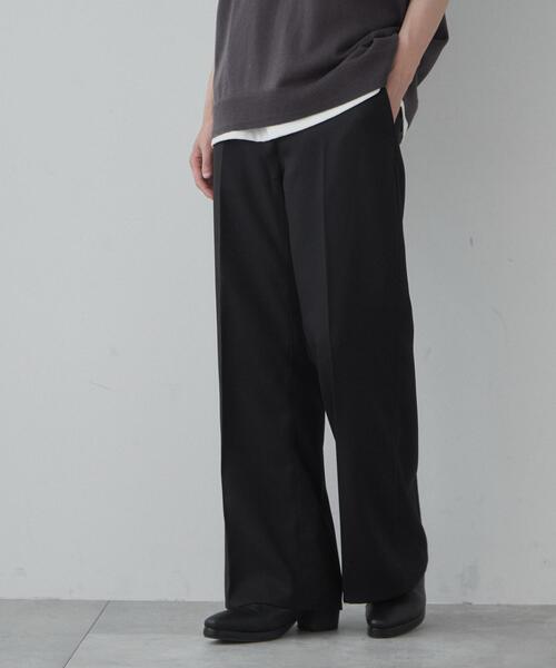 THE STANDARD（ザスタンダード）の「WEGO/ルーズフィットフレアトラウザー（スラックス・メンズ・グレー/ブラック・SMALL/LARGE/MEDIUM）」の13枚目の写真
