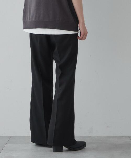 THE STANDARD（ザスタンダード）の「WEGO/ルーズフィットフレアトラウザー（スラックス・メンズ・グレー/ブラック・SMALL/LARGE/MEDIUM）」の15枚目の写真
