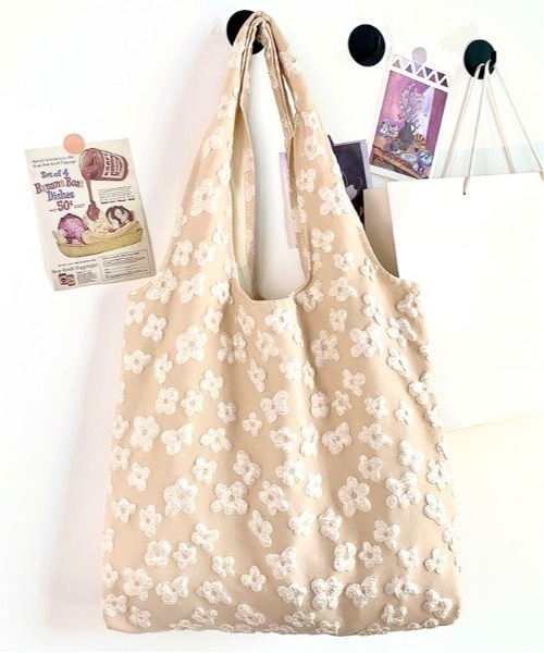 お花バック⭐️No.61 JANE PACKER コラボ フラワー刺繍 トートバッグ / 23区