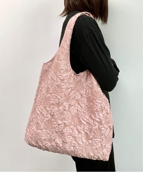 Burner（バーナー）の「【OKUOKU　0909】フラワーデザイン　ショルダートートバッグ　 oku-bag-674864149643-14　Y（トートバッグ・レディース・ベージュ/ブルー系その他/ピンク/ホワイト系その他/ベージュ系その他/ブラック系その他/ブラック/ピンク系その他・FREE）」の20枚目の写真