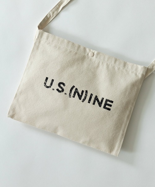 NUMBER (N)INE(ナンバーナイン)の「U.S. (N)INE CANVAS MINI SHOULDER BAG / ユー エス ナイン キャンバス ミニショルダーバッグ サコッシュ(ショルダーバッグ・メンズ・ブラック/アイボリー/ライトグレー・FREE)」の22枚目の写真