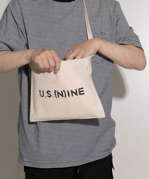 NUMBER (N)INE(ナンバーナイン)の「U.S. (N)INE CANVAS MINI SHOULDER BAG / ユー エス ナイン キャンバス ミニショルダーバッグ サコッシュ(ショルダーバッグ・メンズ・ブラック/アイボリー/ライトグレー・FREE)」の9枚目の写真