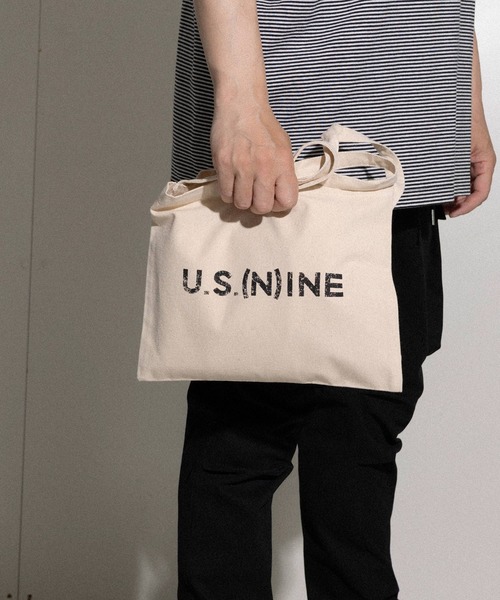 NUMBER (N)INE(ナンバーナイン)の「U.S. (N)INE CANVAS MINI SHOULDER BAG / ユー エス ナイン キャンバス ミニショルダーバッグ サコッシュ(ショルダーバッグ・メンズ・ブラック/アイボリー/ライトグレー・FREE)」の8枚目の写真