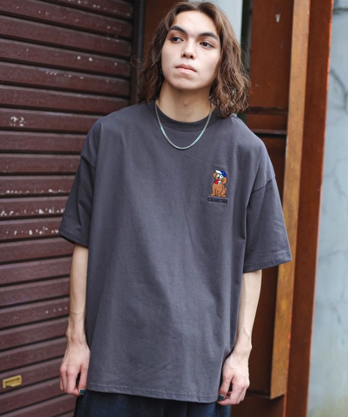 SPINNS（スピンズ）の「【ユニセックスで着用可能】ドッグ刺繍半袖T