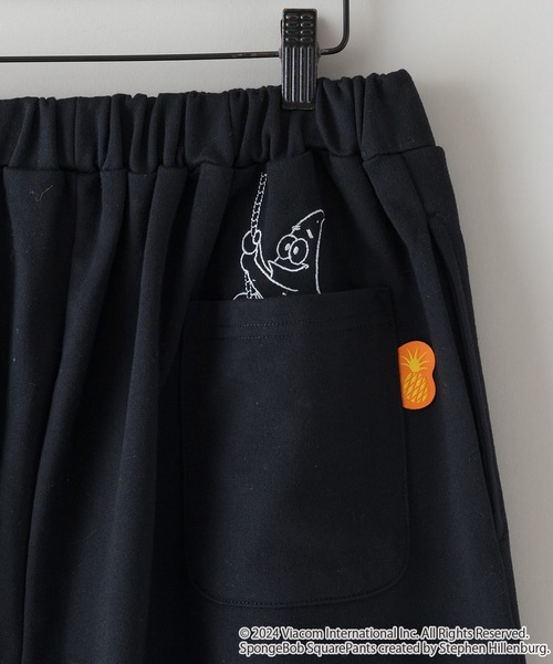 JEANS MATE（ジーンズメイト）の「【スポンジ・ボブ】 ミニ裏毛ショートパンツ（その他パンツ・メンズ・ブラック/オフホワイト/杢グレー・SMALL/MEDIUM/LARGE/X-LARGE）」の9枚目の写真