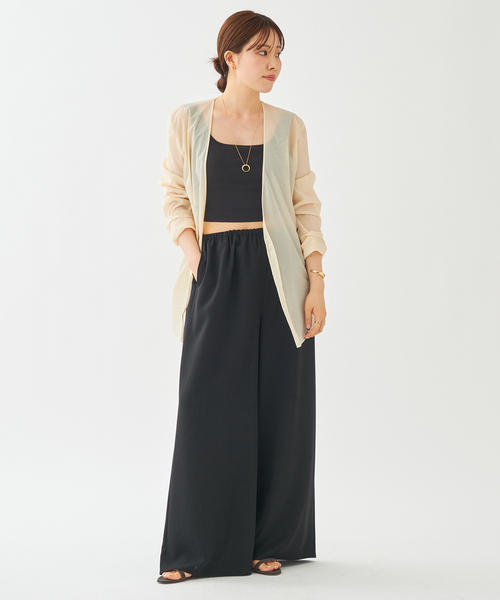 plage（プラージュ）の「Dry Twill Relax パンツ（その他パンツ・レディース・ブラック/ベージュ・34/38/36）」の8枚目の写真