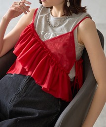 チュールイレヘムキャミビスチェ