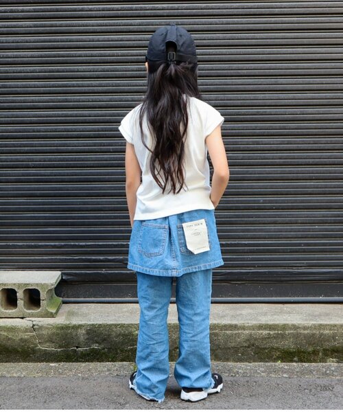 CIAOPANIC TYPY(チャオパニックティピー)の「【KIDS】デニムスカパン(デニムパンツ・キッズ・ブルー/ブルー系その他・SMALL/MEDIUM/LARGE/X-LARGE/XX-LARGE)」の16枚目の写真