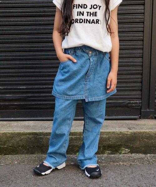 CIAOPANIC TYPY(チャオパニックティピー)の「【KIDS】デニムスカパン(デニムパンツ・キッズ・ブルー/ブルー系その他・SMALL/MEDIUM/LARGE/X-LARGE/XX-LARGE)」の17枚目の写真