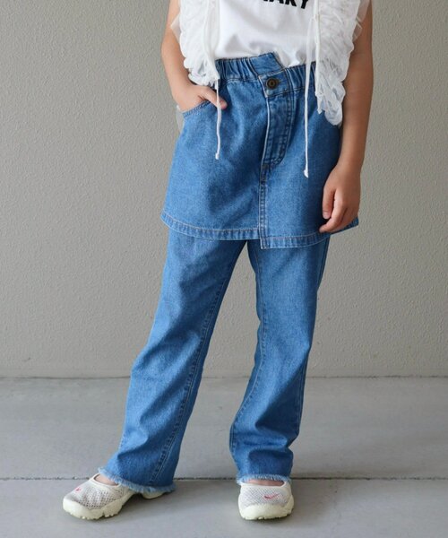 CIAOPANIC TYPY(チャオパニックティピー)の「【KIDS】デニムスカパン(デニムパンツ・キッズ・ブルー/ブルー系その他・SMALL/MEDIUM/LARGE/X-LARGE/XX-LARGE)」の18枚目の写真