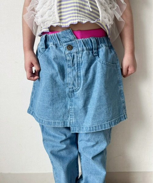 CIAOPANIC TYPY(チャオパニックティピー)の「【KIDS】デニムスカパン(デニムパンツ・キッズ・ブルー/ブルー系その他・SMALL/MEDIUM/LARGE/X-LARGE/XX-LARGE)」の10枚目の写真