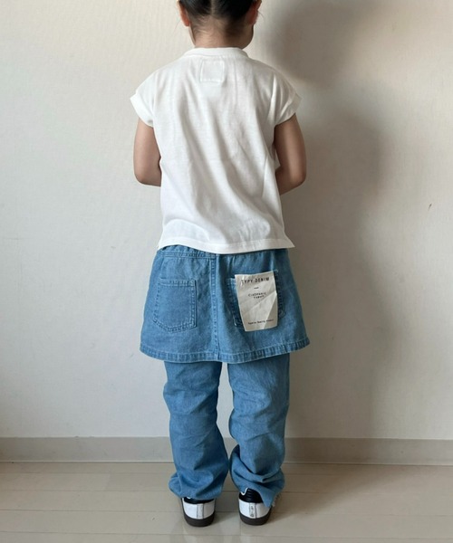 CIAOPANIC TYPY(チャオパニックティピー)の「【KIDS】デニムスカパン(デニムパンツ・キッズ・ブルー/ブルー系その他・SMALL/MEDIUM/LARGE/X-LARGE/XX-LARGE)」の12枚目の写真