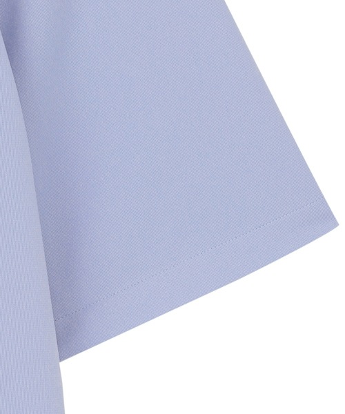 TOKYO SHIRTS（トウキョウシャツ）の「コンフォートドライポロシャツ ボタンダウン 半袖ビズポロ（ポロシャツ・メンズ・サックスブルー・S/M/L/LL）」の4枚目の写真