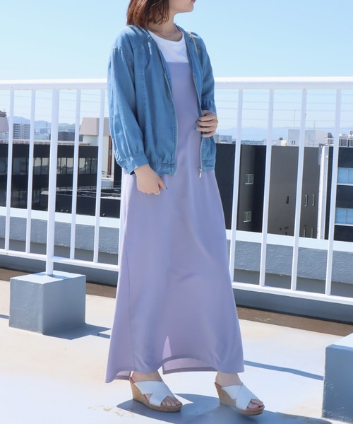 libelle more(リベル モア)の「再生繊維デニム Vネック ブルゾン(ブルゾン・レディース・サックスブルー/ブルー/インディゴブルー・M/L)」の11枚目の写真
