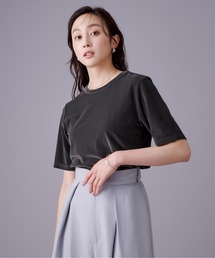 ベロアハーフスリーブTシャツ