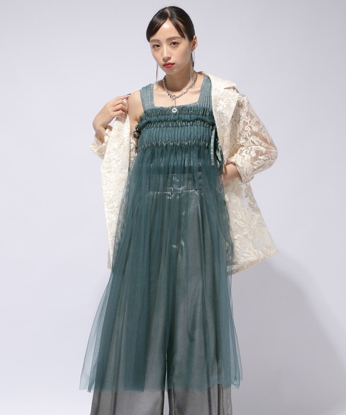 HARE（ハレ）の「マルチWAYシアースカート(HARE)（スカート・レディース・ブラック/グリーン・FREE）」の18枚目の写真