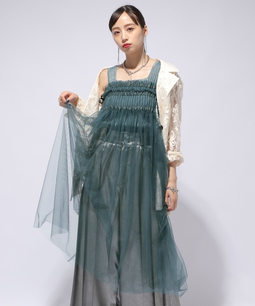 HARE（ハレ）の「マルチWAYシアースカート(HARE)（スカート・レディース・ブラック/グリーン・FREE）」の20枚目の写真