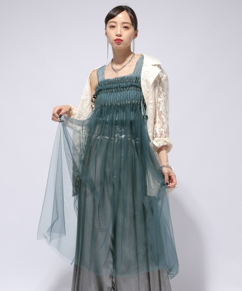 HARE（ハレ）の「マルチWAYシアースカート(HARE)（スカート・レディース・ブラック/グリーン・FREE）」の21枚目の写真