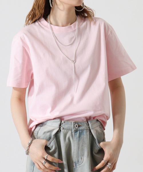 atONE(アットワン)の「atONE 6.2オンス ヘビーウェイトTシャツ(Tシャツ/カットソー・レディース・ブラック/チャコールグレー/杢グレー/ホワイト/ライトピンク・L/M)」の22枚目の写真
