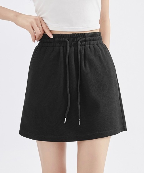 セール】ウエストゴムスウェットミニスカート（スカート）｜LADY