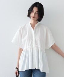GALLEST | スタンドカラーペプラムブラウス(シャツ/ブラウス)
