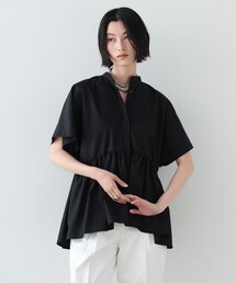 GALLEST | スタンドカラーペプラムブラウス(シャツ/ブラウス)