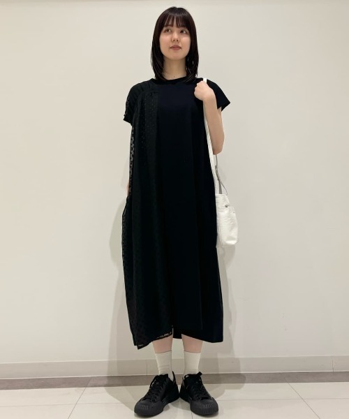 ZUCCa（ズッカ）の「(S)オパールドットジャージィー / S（ワンピース・レディース・ブラック/ネイビー/ホワイト・M size）」の17枚目の写真