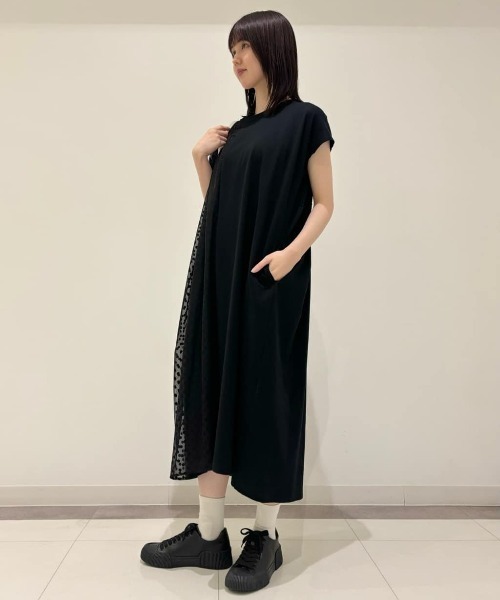 ZUCCa（ズッカ）の「(S)オパールドットジャージィー / S（ワンピース・レディース・ブラック/ネイビー/ホワイト・M size）」の16枚目の写真