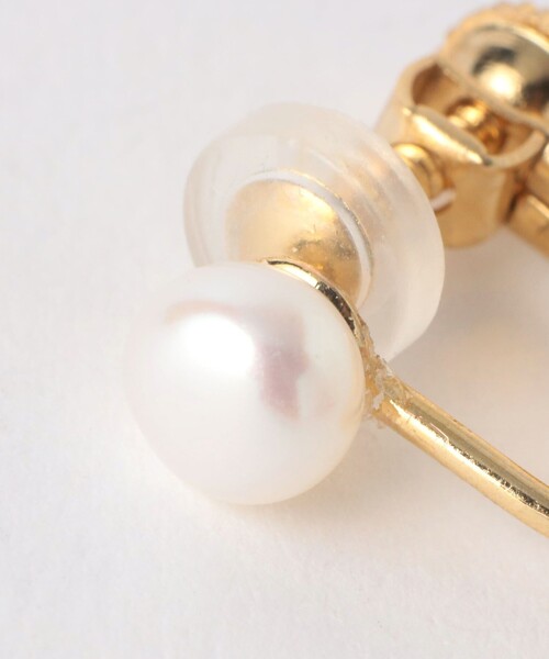 Causerie（コズリ）の「＜Causerie＞ミニ 淡水パール イヤリング（イヤリング・レディース・オフホワイト・FREE）」の5枚目の写真