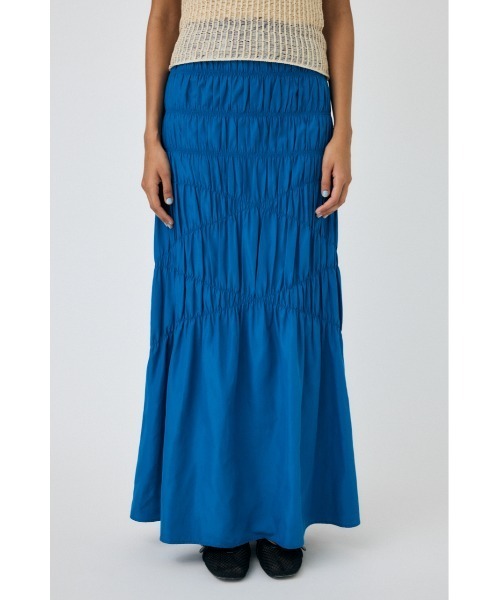 MOUSSY(マウジー)の「CROSS GATHER スカート(スカート・レディース・ブラック/オフホワイト/ブルー・1/2)」の10枚目の写真