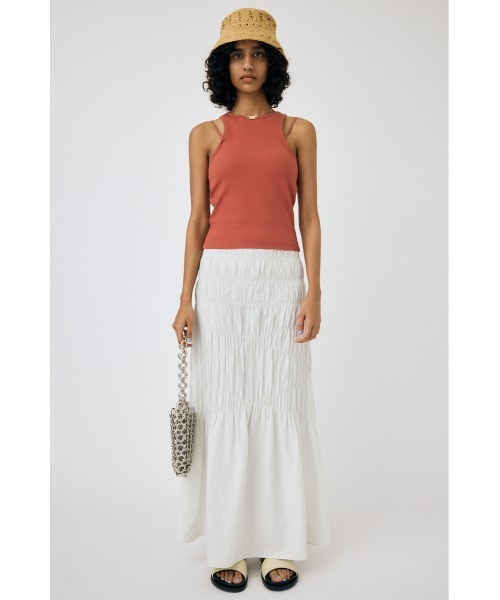 MOUSSY(マウジー)の「CROSS GATHER スカート(スカート・レディース・ブラック/オフホワイト/ブルー・1/2)」の20枚目の写真