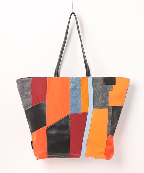 [ Desigual ] ラージ ロゴ ダブルハンドル ショッピングバッグ LOVELACE BESALU ショッピングバッグ（ハンドバッグ）｜Desigual