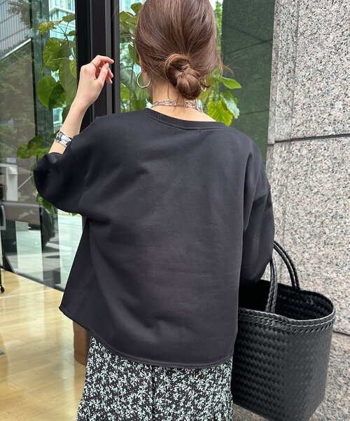 DouDou（ドゥドゥ）の「5分袖スリットプルオーバー（Tシャツ/カットソー・レディース・カーキ/ブラック/ベージュ・FREE）」の19枚目の写真