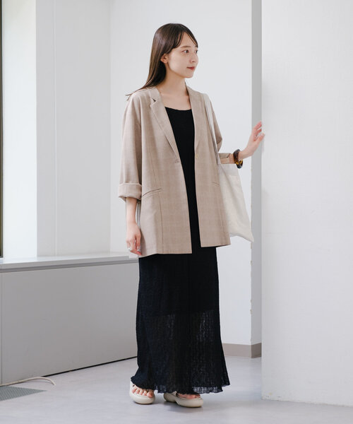 新品タグ付き CLANE シアーパフスリーブワンピース MIX 2サイズ CLANE - レース ミニパフ ワンピース - LACE MINI PUFF SLEEVE
