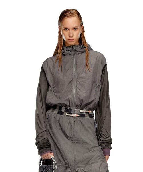 DIESEL（ディーゼル）の「レディース ジャケット フーディーベスト 