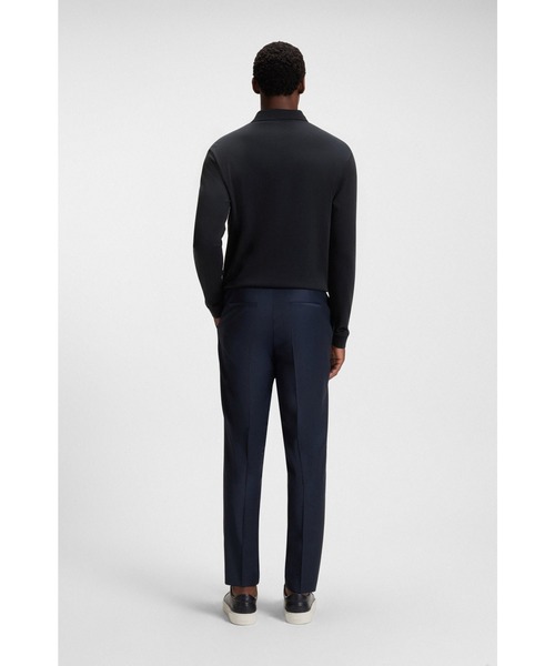 BOSS(ボス)の「ロゴエンブロイダリー コットンインターロック ポロシャツ (ポロシャツ・メンズ・ブラック/ホワイト/ダークブルー・XL/L/XXXL/XXL/M/S)」の14枚目の写真