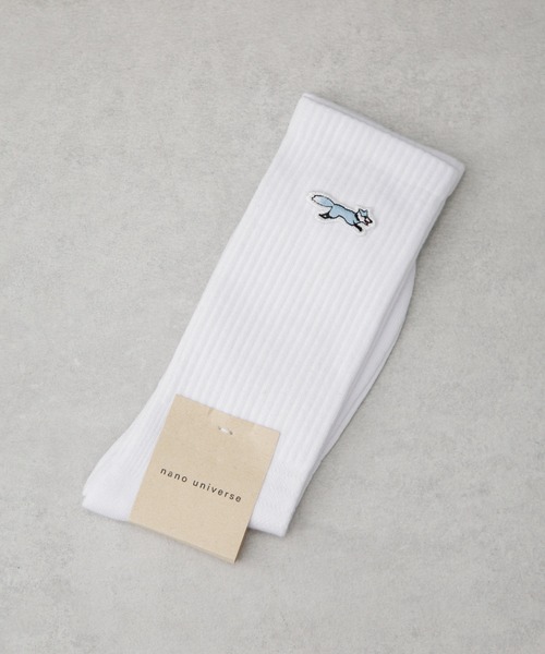 PENNEYS(ぺニーズ)の「PENNEYS/「PENNEYS別注」ワンポイントカラーソックス(ソックス/靴下・メンズ・ホワイト/ブルー/グリーン・FREE)」の2枚目の写真