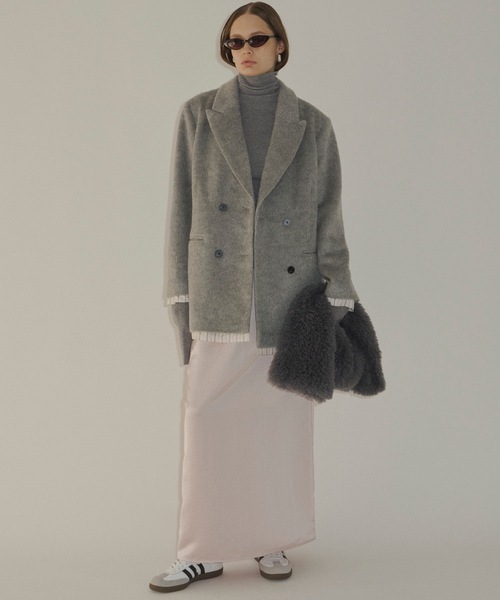 yae（ヤエ）の「Super long sleeve rib knit / スーパーロングスリーブリブニット（ニット/セーター・レディース・グレー/ブラック/レッド/ピンク/ブルー・FREE）」の12枚目の写真