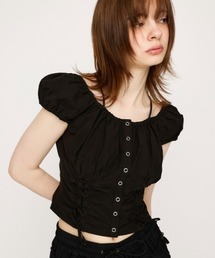 FRONT LACE UP BL フロント レース アップ ブラウス