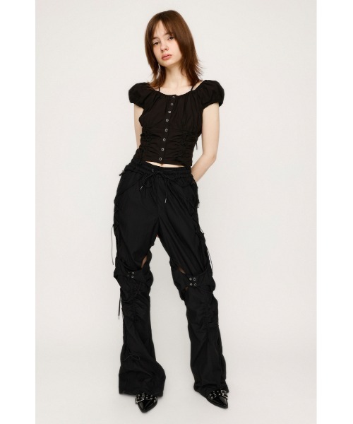 SLY(スライ)の「FRONT LACE UP BL フロント レース アップ ブラウス(シャツ/ブラウス・レディース・ブラウン/オフホワイト/ブラック・FREE)」の15枚目の写真