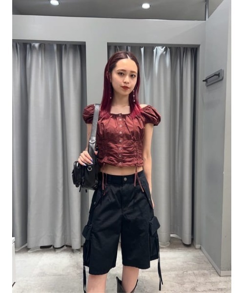 SLY | FRONT RIBBON LACE ブラウス (シャツ・ブラウス ) |SHEL
