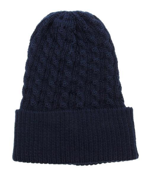 BEAMS（ビームス）の「BEAMS / 細ケーブル ワッチキャップ（ニットキャップ/ビーニー・メンズ・グレー/ブラック/カーキ/ネイビー・ONE SIZE）」の7枚目の写真