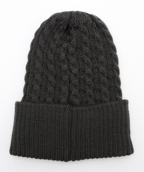 BEAMS（ビームス）の「BEAMS / 細ケーブル ワッチキャップ（ニットキャップ/ビーニー・メンズ・グレー/ブラック/カーキ/ネイビー・ONE SIZE）」の9枚目の写真